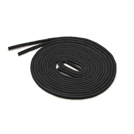 Benchmark Basics Dress Shoe Laces - 1/16" (1.5mm) Round Waxed Cotton Shoelaces - Choice of Color & Length - 30", 33" or 36" (30", Black)