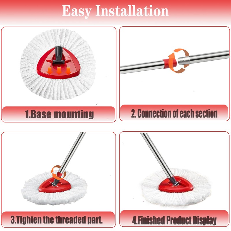 Spin Mop Replacement Head Mop Replace Head Compatible with O