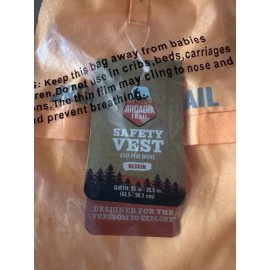 Arcadia Trail Hi Vis Safety Vest Orange , Size Medium or Small available - M