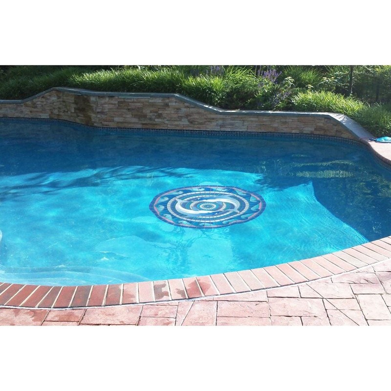 Skip's Garage Custom Monogram Pool Mat #2 - Mosaic Pool