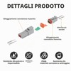 TNSLAND Set di 10 connettori tedeschi per auto, 2 poli,
