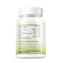 Bio B | Aceite de Orégano en Cápsulas con 88% Carvacrol | 60 Cáps | Apoyo Digestivo, Antibacteriano, Antioxidante y Antifúngico Natural