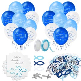 Communion Decoration, Christening Boys, Communion Decoration, 125 Pieces Communion Confirmation Boys