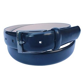 Nagasawa Belt Industry Italy Rinaldi Advan Leather Belt, navy