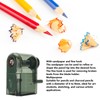 Manual Pencil Sharpener 7 Speeds Adjustable Pencil Tips Portable Handheld