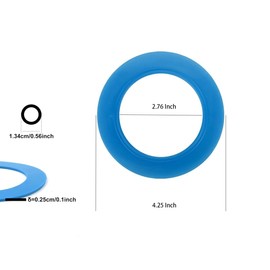 Helonge Toilet Gasket Seal, 2 Pcs Flush Valve Seal, Toilet Rubber Seal for American Standard Champion 4 and Eljer Titan 4
