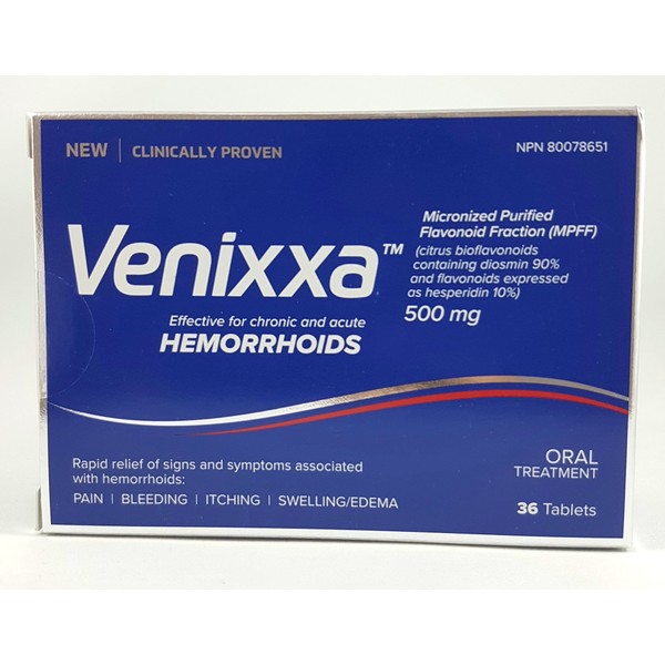 VENIXXA 500MG Hemorrhoids 36'S