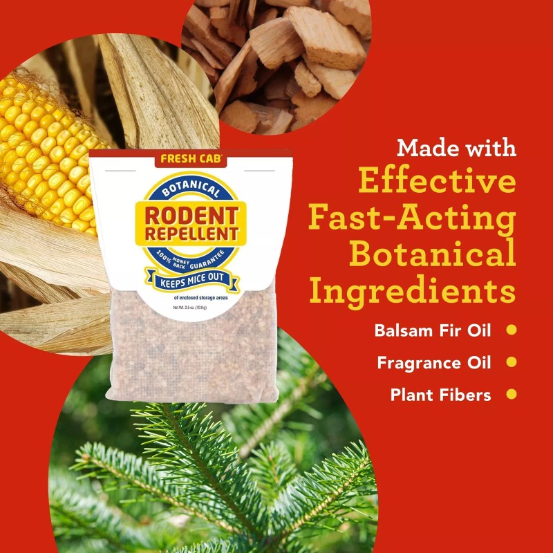 Fresh Cab Botanical Rodent Repellent Pouches 2.5 Ounces Pack of