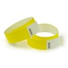 COSCO Security Wrist Bands, Single Use, Sequential Numbering, Yellow, 100
