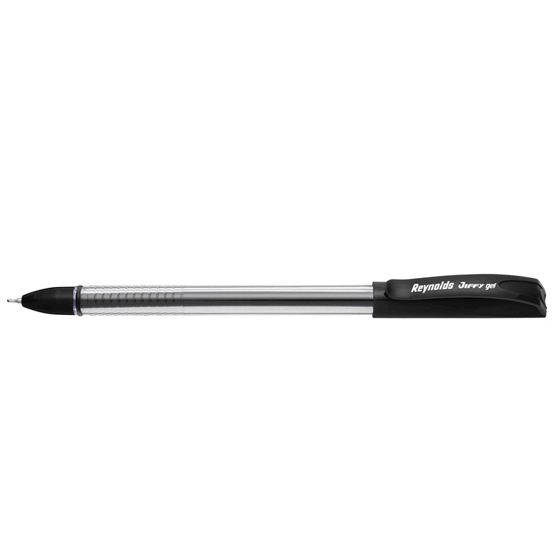 Reynolds Jiffy 0.5mm Needle Point Gel Pens Black Ink -