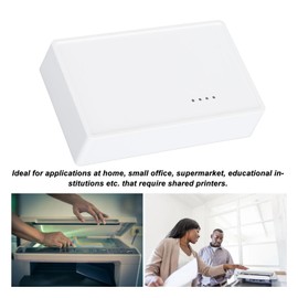 USB Wireless Print Server, Bridge (10/100Mbps) Output & LAN (10/100Mbps) Input, Convert USB Printer To Wireless WiFi Ethernet Networking for Windows/for OS X Printers