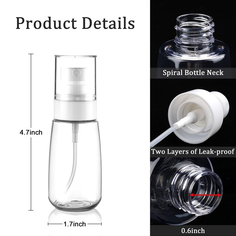 Cosywell Travel Spray Bottle TSA Approved 2oz 60ml 3 Pack