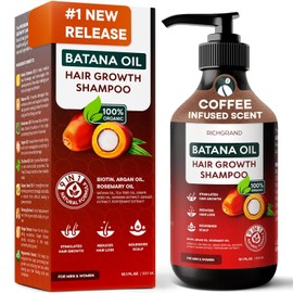 Batana Oil Shampoo for Hair Growth - Routine Shampoo for Thinning Hair for Women & Men - 9-in-1 Natural Hair Loss Shampoo with Biotin, Rosemary Oil - Thickening Hair Treatment & Regrowth