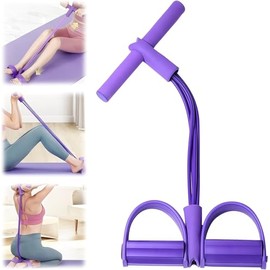 Vervex Banda de Resistencia para Ejercicio, Estirador de Tobillos de Seis Tubos Modelo, Ajustable, Ideal para Fitness, Yoga y Entrenamiento