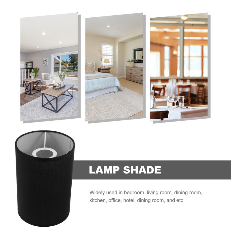 ABOOFAN Drum Lamp Shade - E27 Linen Cylinder Lampshade Replacement
