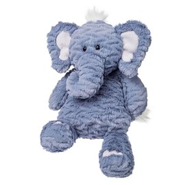 Mary Meyer Stuffed Animal FabFuzz Soft Toy, 13-Inches, Small Indigo Elephant