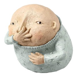 Boy Holding Nose Bathroom Statue: Funny Boys Bathroom Decor for Shelf Sitters - Quirky Toilet Sculptures and Figurines, Whimsical Restroom Art for Home