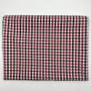 1/4" Red Black White Gingham Fabric Light Weight Polyecotton for
