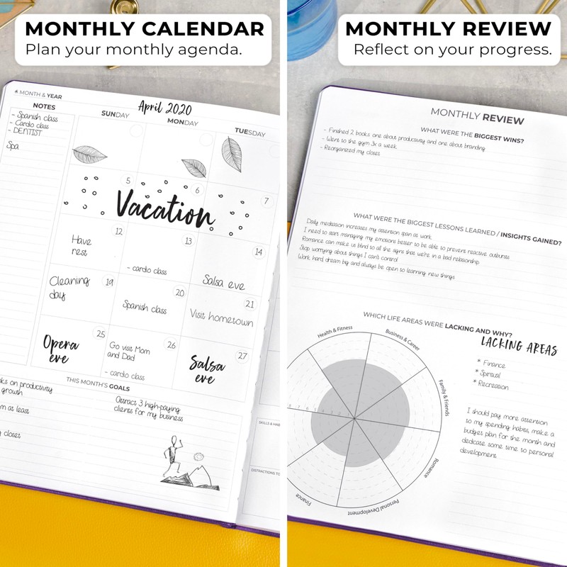 Clever Fox Planner Pro Premium – Luxurious Weekly & Monthly