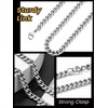 6mm Stainless Steel Man Chain Necklace, 36cm Curb Link With