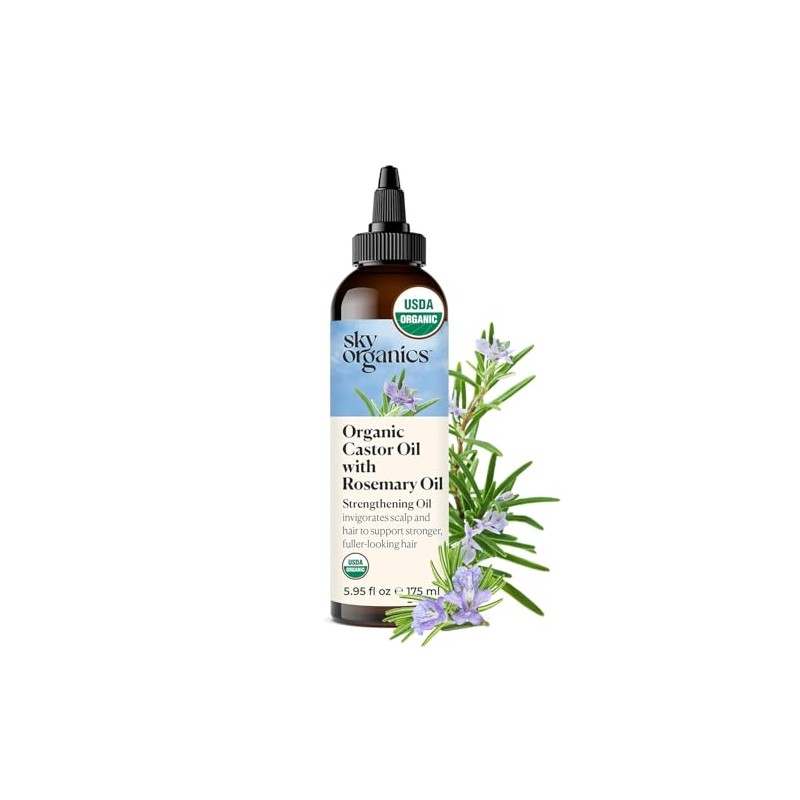Sky Organics Aceite de Ricino Org?nico Usda con Aceite de