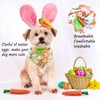 Dog Easter Costume Cute Bunny Ears Headband Easter Eggs Bandana