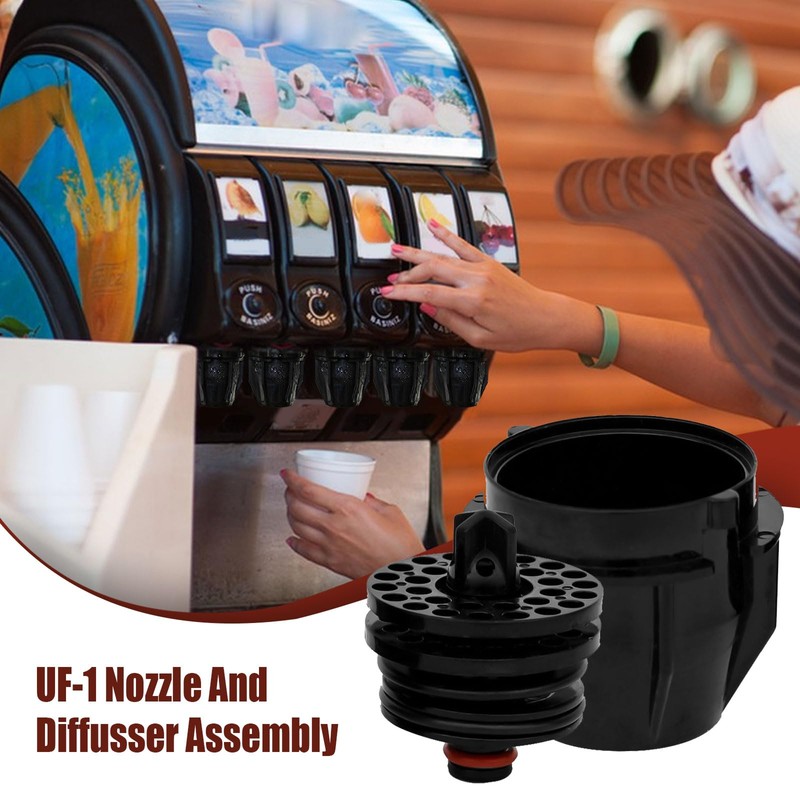 4 PCS UF1 Nozzle and Diffusser Assembly for UF-1 Soda