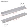 LC LICTOP 9.84 Inch Silver Finger Pulls for Cabinet 4Pcs,