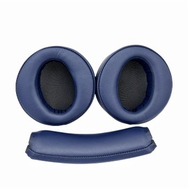 Sumugaric MDR-XB 950bt Earpads Headband Replacement Cushions Accessories with Memory Foam Compatible with Sony MDR-XB950BT XB950B1 XB950N1 XB950AP Bluetooth Wireless Headphones-Protein Leather Blue