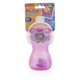 Nuby No-Spill Flower Child Cup, 11 Ounce, Multi