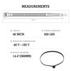 Extra Long Zip Ties Heavy Duty Outdoor, Premium White 48