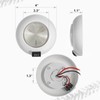 Partsam 1Pc 4 Inch Round LED Utility Dome Light Surface