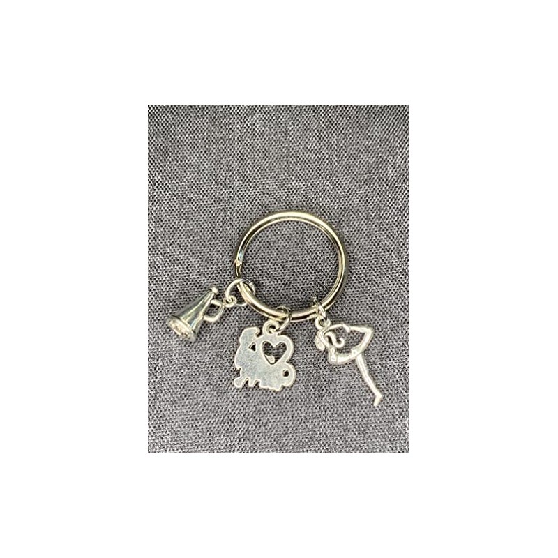 Woodstar Cheer Keychain Cheerleading Cheer Dance Lightweight Compact Metal Keychain