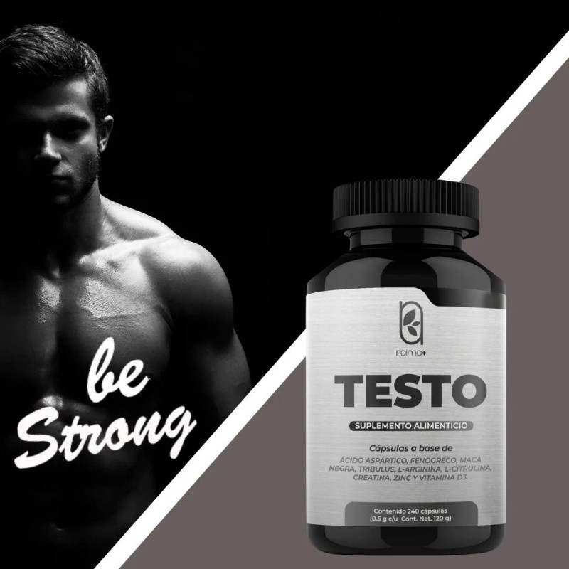 Testo -240 Cpsulas Testo Vitaminas Hombres 500mg cido Asprtico, Maca