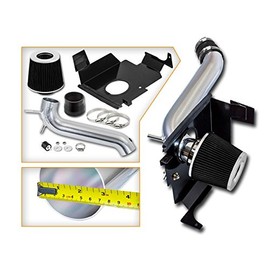Cold Air Intake System with Heat Shield Kit + Filter Combo BLACK Compatible For 05-08 Magnum / 06-10 Charger / 08-10 Challenger / 05-10 Chrysler 300 3.5L V6