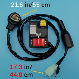 Tuzliufi Start Stop Light Kill Switch L/H ON Off HI Low Choke Compatible with Honda ATV TRX250R TRX 250R TRX250 R 250 35200-HB9-020 1986 1987 1988 1989 Z729