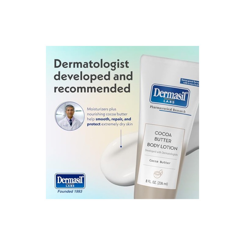 Dermasil Labs Cocoa Butter Moisturizing 8 fl. oz (236 ml)