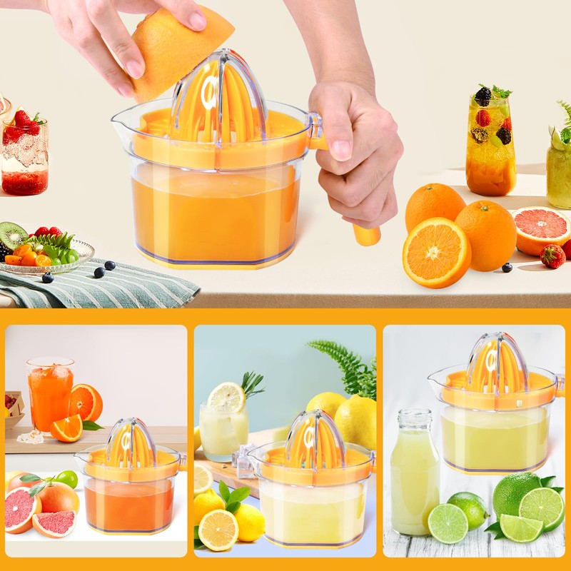 Lemon Squeezer 4-in-1 Lemon Hand Juicer - ChefVille Manual Orange