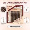 Pestañas Extensions Kit 144 Piezas H019 Curvatura D 8-18 Mm
