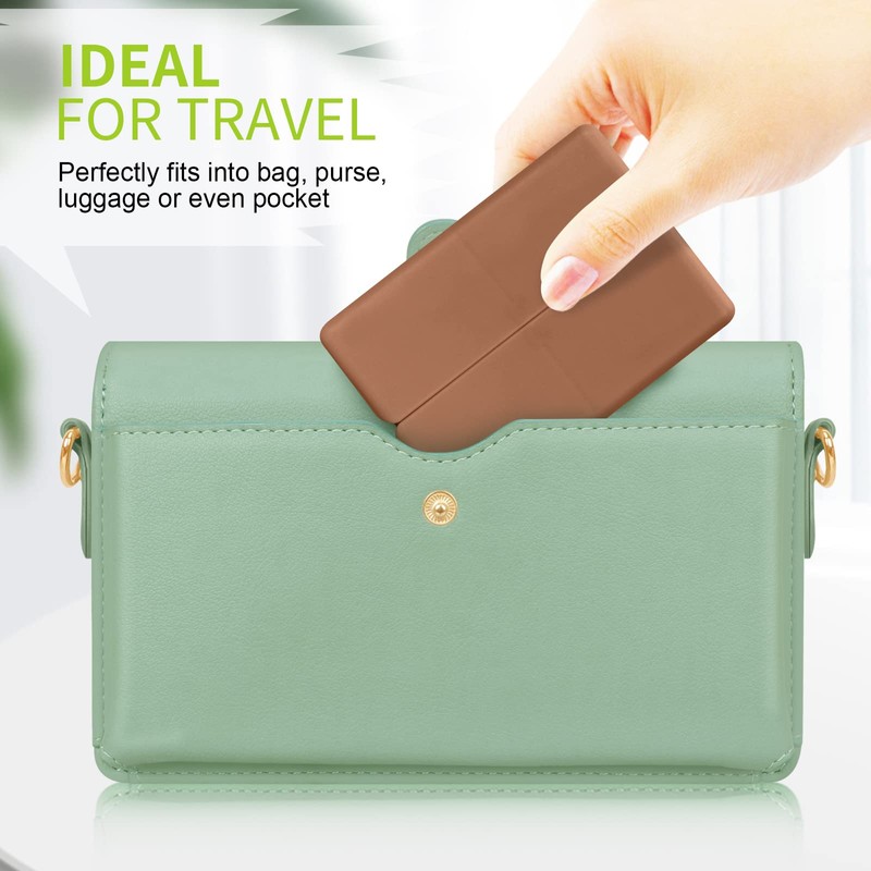 FYY Daily Pill Organizer,2 Pcs 7 Compartments Portable Pill Case