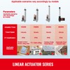 Happybuy 12V Linear Actuator, 12 Inch High Load 330lbs/1500N Linear