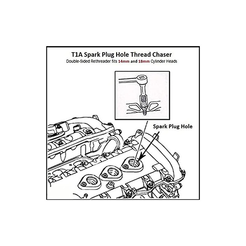 Supercrazy Oxygen Sensor Thread Chaser Tool M10 x 1.0/M12 x