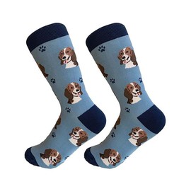 Beagle Dog Breed Socks Unisex Sock Daddy by E&S Pets - Light Blue