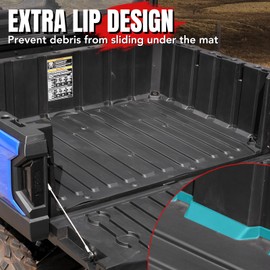 A & UTV PRO Bed Mat Liner for Polaris Ranger SP 570 / Crew SP 570 2022 2023, All Weather TPE Material Protection Cargo Slush Liner Accessories, 1PC