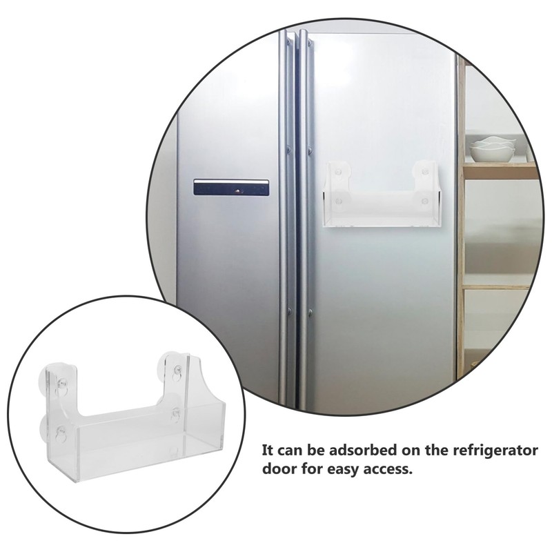 HOLIDYOYO Suction Cup Refrigerator Rack Acrylic Shelf for Kitchen Organizer