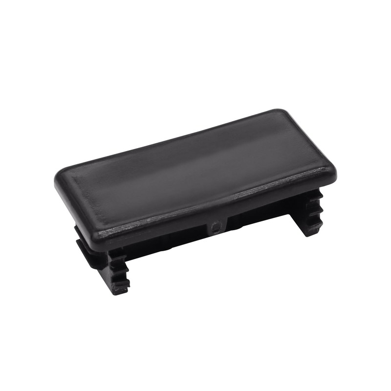 Xadnitu Plastic Strut Channel End Caps, Black PVC Metal Channel
