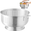 16 Qt. Aluminum Colander with Base and Handles – Heavy-Duty
