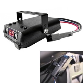 Gihdfer Proportional Trailer Brake Controller 8508211 with LED Digital Display Compatible with 1-4 Axle Heavy Duty Towing Trailers RV Trucks and Load,Plug and Play