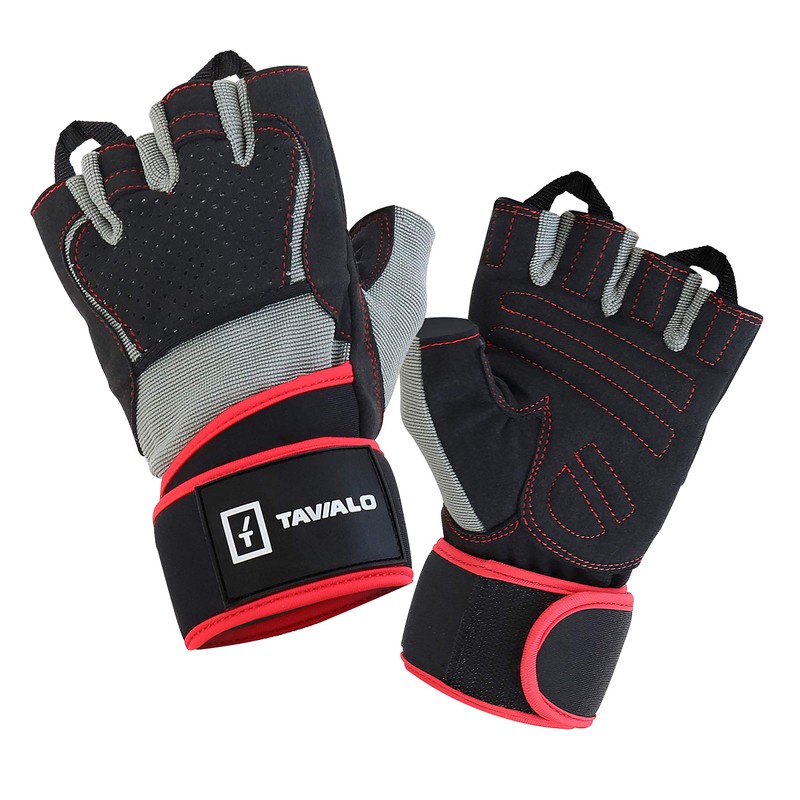 TAVIALO Fitness Gloves Training Gloves for Men Medium (16-19cm) Double