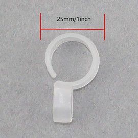 Wind Proof Hanger Hook, Anti Slip Clothes Hangers from Drying Rack, Clear Plastic Hook for 1 inch Diameter Rod, Clothes Drying Rack Organizer 10 PCS Laundry Hook Clips Windproof Hanger Buckle White